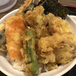 がってん食堂大島屋 - 野菜7種（蓮根・南瓜・茄子・甘薯・人参・舞茸・ししとう・海苔）