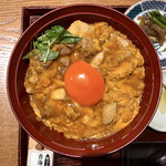 鴨と醸し 鼓道 - 極 特上親子丼 上から