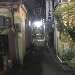 楽天 - この路地の奥にありました。