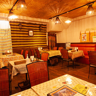 A calm space where you can relax in an Asian-style atmosphere.