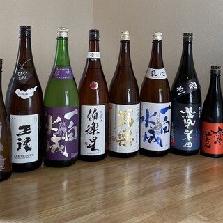 A wide selection of carefully selected Japanese sake