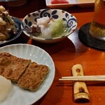 Shusaiya Kometto - じゃこ天、タコ酢、ポテサラ