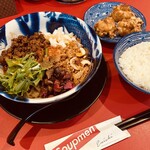 担担麺専門店 DAN DAN NOODLES. ENISHI - 坦坦麺 から揚げセット