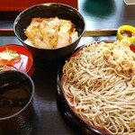 Nikusoba Ichi - 豚つけそばトンテキ丼セット多分¥940♪