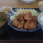 大衆食堂 鳥嶺 - 唐揚げ定食