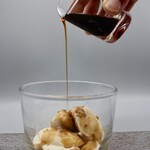 Affogato sherry and vanilla ice cream