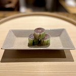 温石 - 鯵の胡瓜巻き