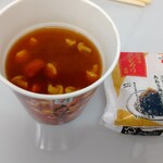 セブンイレブン - 料理写真:あおさ海苔の佃煮のおにぎり118円となめこの味噌汁127円だったかな？(^_^;)