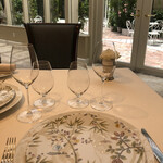 ソンブルイユ TOKYO - テーブルからの眺め