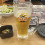濱焼北海道 魚萬 - とりあえず生ビール