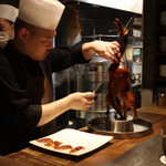 仁修樓 - 京都ななたに鴨 皮とロース 味噌･ネギ･胡瓜と