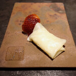 仁修樓 - 京都ななたに鴨 皮とロース 味噌･ネギ･胡瓜と