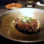 仁修樓 - 三陸産蝦夷アワビの豆鼓蒸し 有明の海苔春雨
      ねぎ･エシャロット･にんにく･陳皮･アワビ肝
      XO醤･上湯スープ