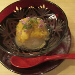 鮨 大門 - 白エビ　ウニ　ジュレ