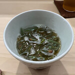 日本橋蛎殻町 すぎた - じゅんさい 長芋 黄身