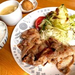 Cafe Crew - 豚生姜焼き定食