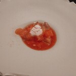 フロリレージュ - (2022/7 訪問)西瓜。シャーベット状で濃厚な鹿の後にピッタリ。