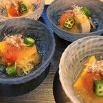 日本料理 滴水 - 夏野菜冷やし炊合せ