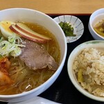 道の駅あさひまち リンゴの森 - りんご冷麺