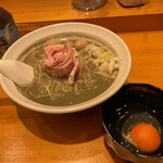 木更津 丿貫 - 極濃煮干蕎麦＆うずら＆味玉生卵