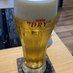Hakata Mizutaki Hamadaya Kuuten - まずはビール２杯