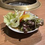煉火亭 - ランチのサラダ