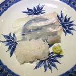 富小路 やま岸 - 明石あまてがれい＋長崎剣先いかお造り