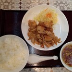 中華料理　蟹谷 - しょうが焼き定食