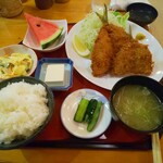 一休庵 - 金アジフライ定食