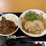 麺屋 まる - 尾道ラーメン ミニスパイスカレーセット