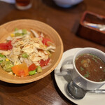 ラ・フェスタ 鴨江店 - サラダ　スープ