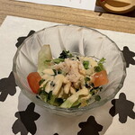 豆腐料理 空野 - 蒸し鶏とゴーヤの夏サラダ