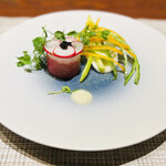 Miura料理店 - ◆ハーブで燻した山梨県産桜肉とビーツのタルタル仕立て