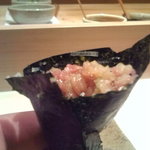 すし匠 - ネギトロの手巻き