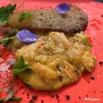 カーサ・デル・チーボ - フカヒレのブルチャーレと生海胆のソース