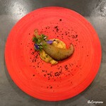 カーサ・デル・チーボ - フカヒレのブルチャーレ 生海胆のソース