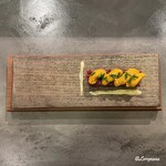 カーサ・デル・チーボ - 鯨の頬肉のタルターラと生海胆