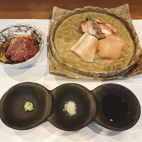 炭火焼鳥 いこか - お造り盛り合わせ（一人前）750円