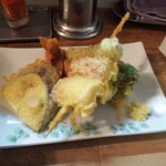 たまがわや  - 天ぷらは別皿での提供