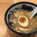 中華そば 青葉 - スープ割り（無料）