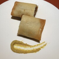 鳥焼き 小花 - 味噌煮込み春巻き