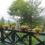 夢うらら - 外のテラス（この日は雨で外に出られなかった）