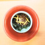 河童壽司 秋田御所野店 - いくらとあおさ餡の蒸し寿司