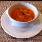 レストランＳａｏｒｉ - 日替わりスープ   野菜のミネストローネ