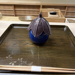 片折 - へた紫茄子入りの茄子の器