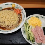 日高屋 - 黒酢しょうゆ冷し麺550円