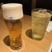 ビーフキッチン 恵比寿店 - プレミアム生とお茶ハイ