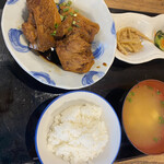 Tsuru Kame Shokudou - メカジキのカマ煮定食　850円