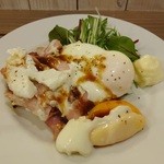 酒嚢飯袋 - 定食で選んだハムエッグ（ソース）