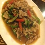 トラン - 豚肉とバジルの唐辛子炒め  860円